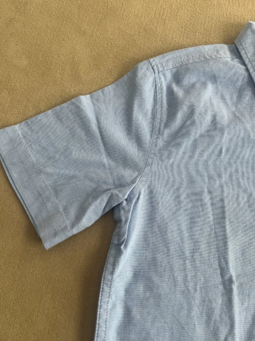Old Navy Boys Blue Shirt Short Sleeves Size M 8 NWT